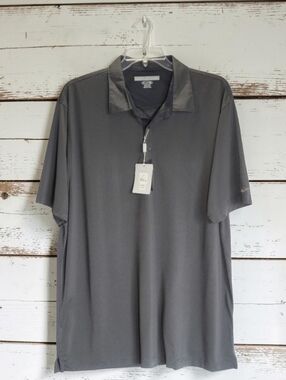 NWT Greg Norman Play Dry Golf Polo | Grey | XXL | Performance Tech